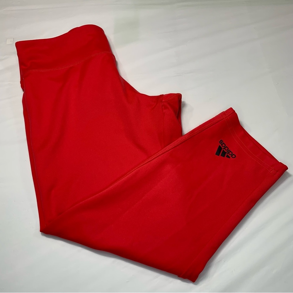 Adidas Women's Climalite Crop Leggings pink size Small